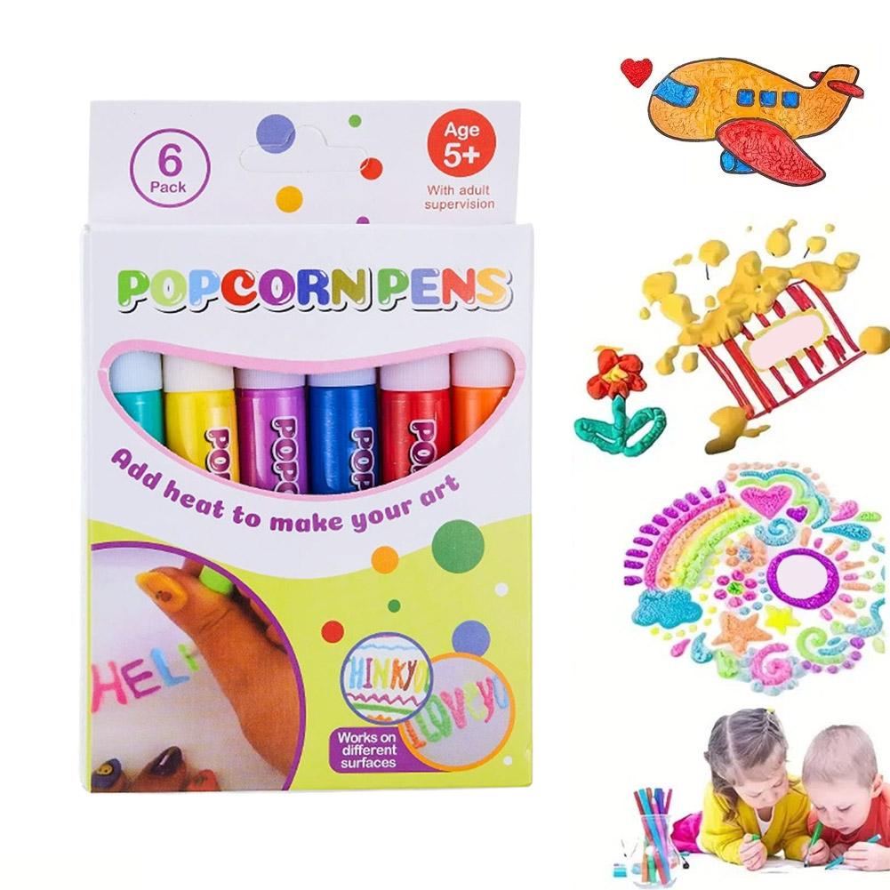 Copic Marker Sketch - Puffy Popcorn Pen Set 3D Art