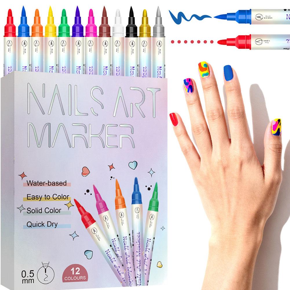 Copic Marker Sketch - 12 Colors Nail Art Marker Pens