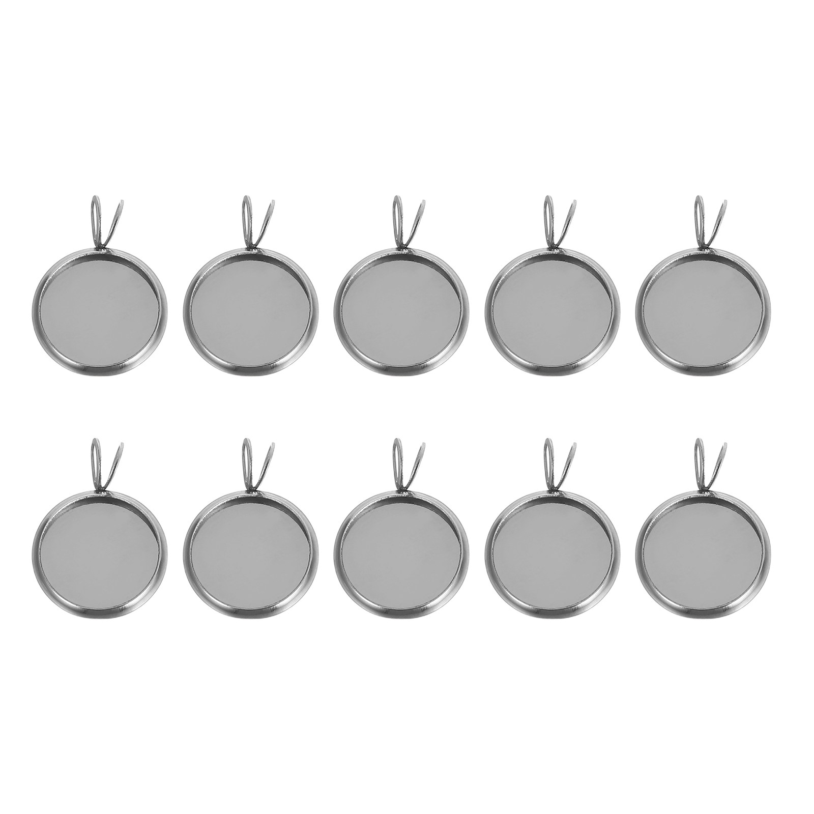 10Pcs 12Mm Round Pendant Tray  - огляд і ціна Resin Crafts Diy