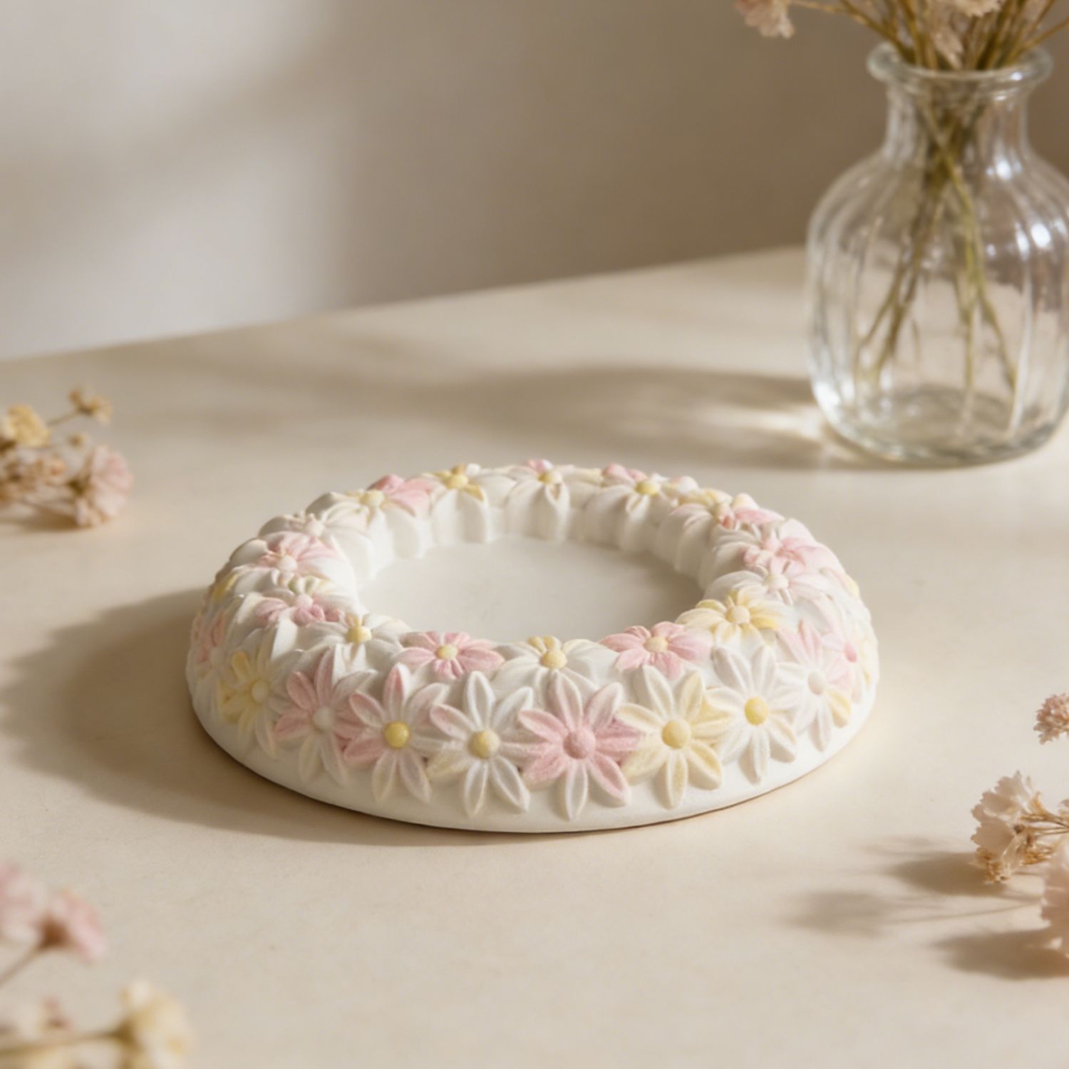 Round Ashtray Mold Round Flora - огляд і ціна Resin Craft Workshop