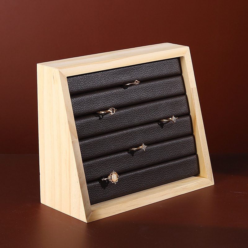 1pc Wood Jewelry Display Tray  - огляд і ціна Wood Ring Blank