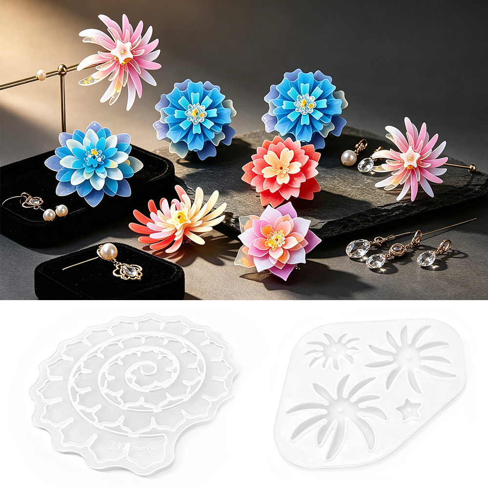 Multi-layer Flower Silicone Mo - огляд і ціна Resin Craft Ideas