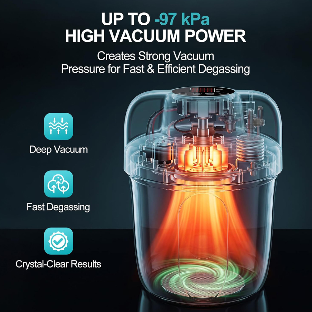 -97kPa Resin Bubble Remover Va - огляд і ціна Vacuum Chamber Small