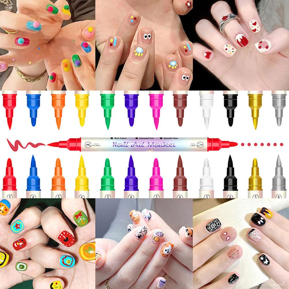 12 Colors Nail Art Marker Pens - огляд і ціна Copic Marker Sketch